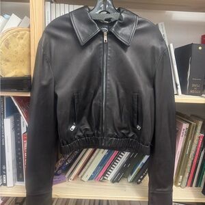 Dolce & Gabbana Black Leather Jacket